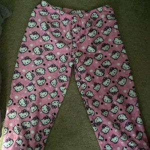 Hello Kitty Fleece PJ pants.